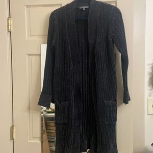 matty m. Long sweater coat with pockets.